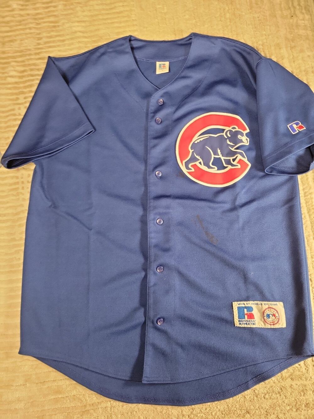 Russell Athletic Chicago Cubs Jersey Baseball MLB Mens Size Medium